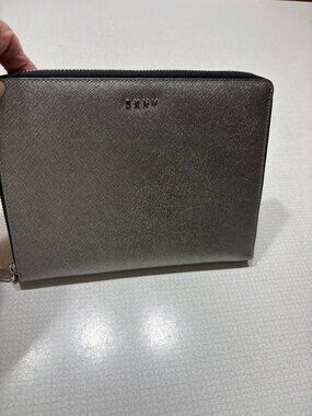 Like New DKNY Silver/Gold Clutch